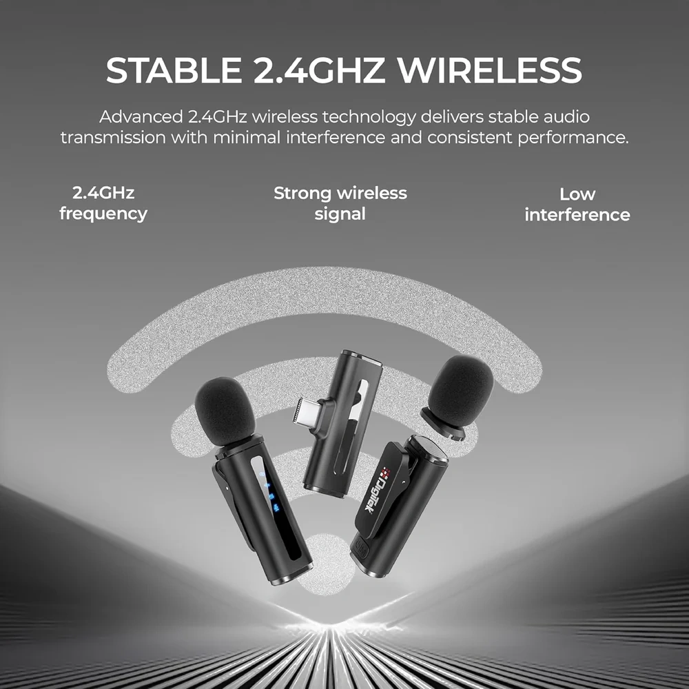 DigiTek Wireless Microphone Type C With 2 Mic (DWM 014) view 5